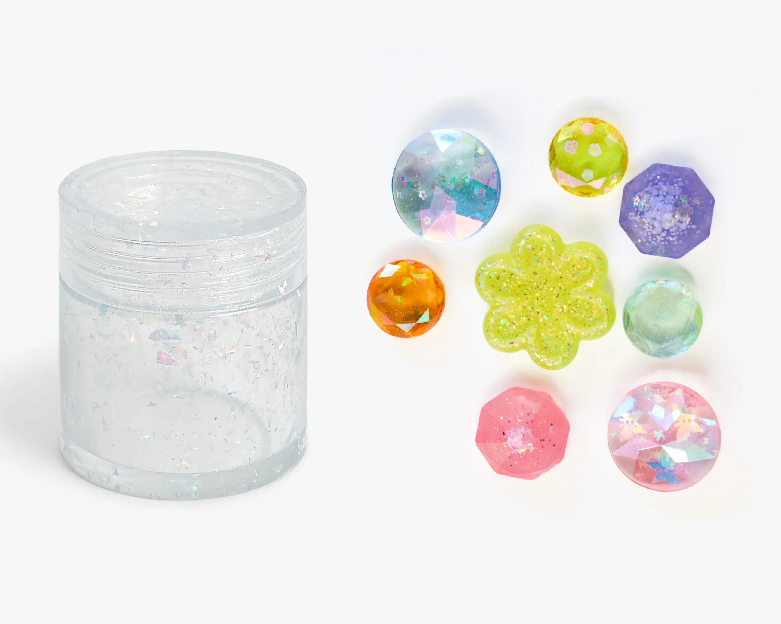 Clear Iridescent Gem Jar - Image 3
