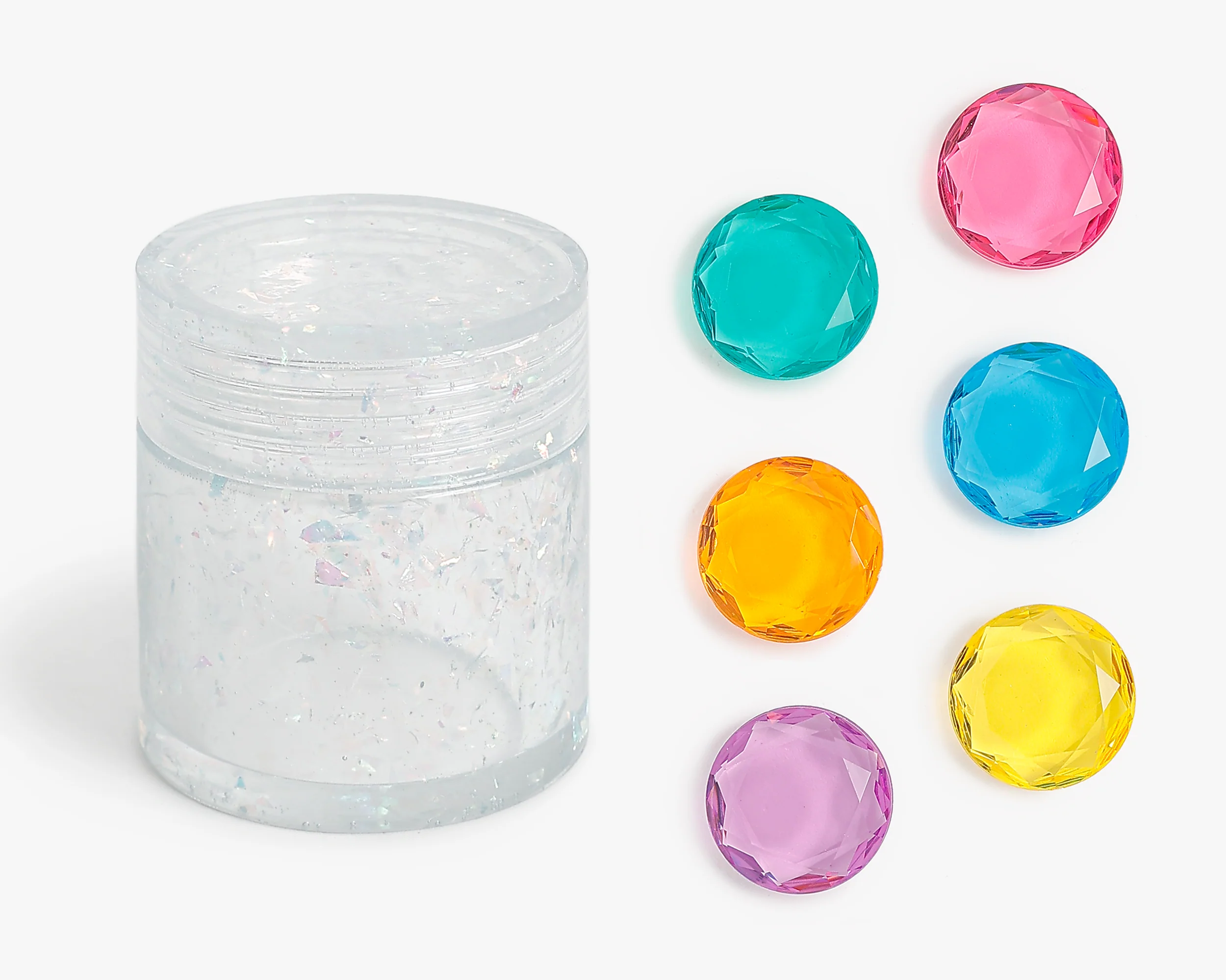 Clear Iridescent Gem Jar - Image 4