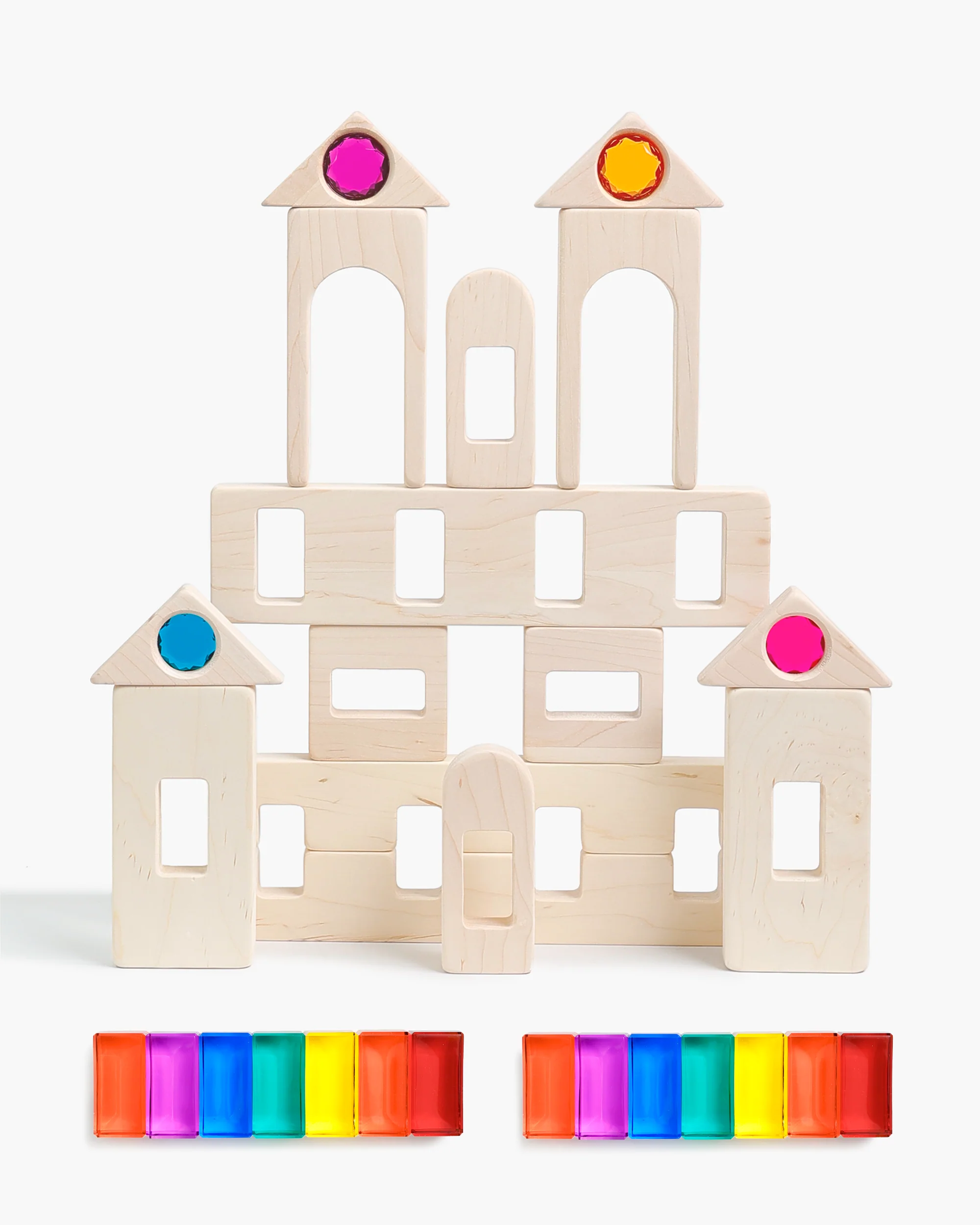 Magic Timber Block Set - Natural Wood - Image 7