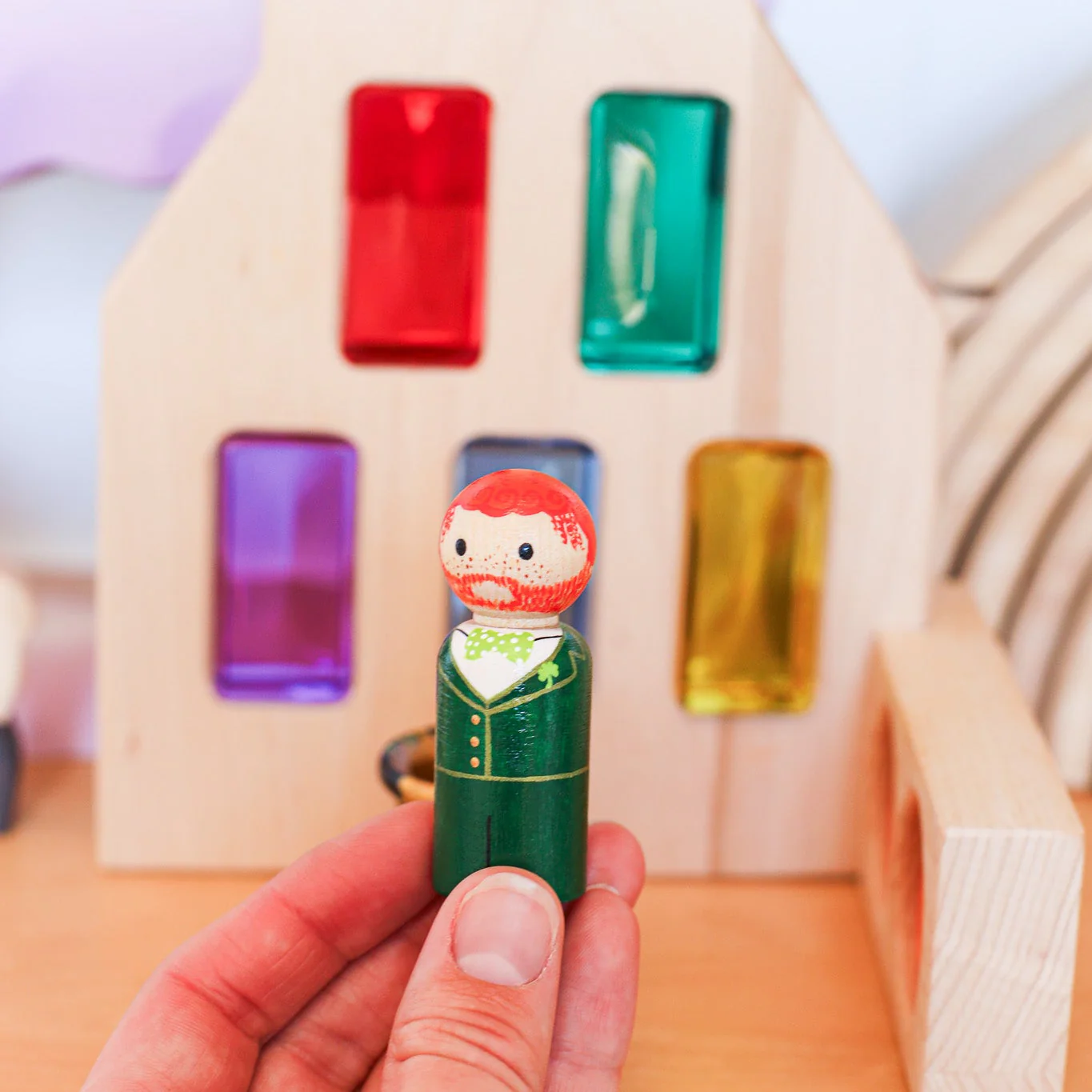 Lucky Leprechaun Peg Doll - Image 3